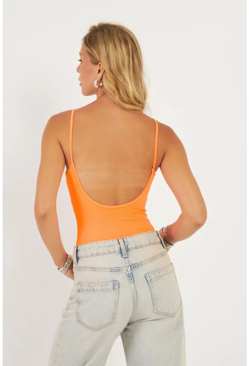 Kadın Turuncu Kaşkorse Body AYD367