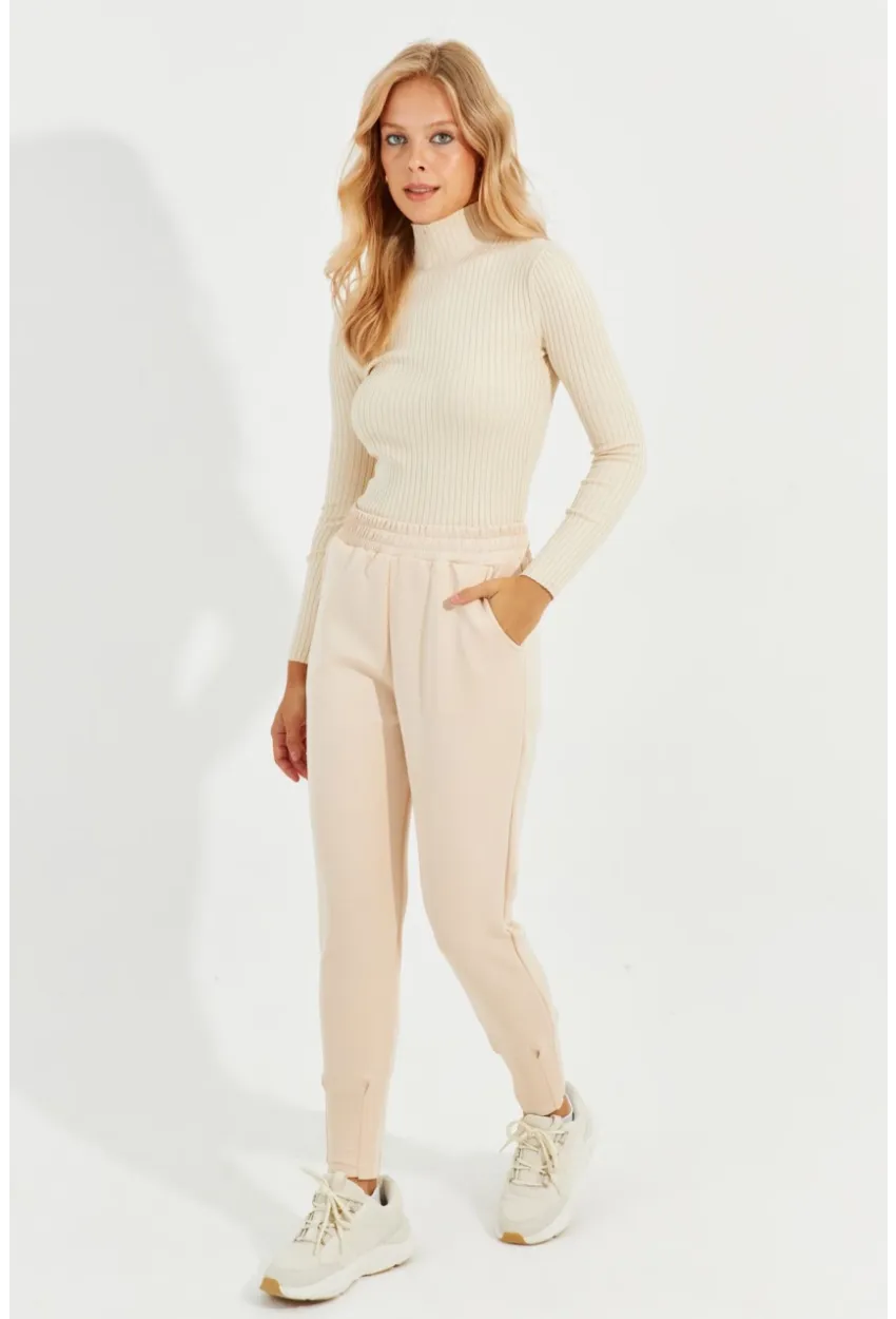 Kadın Vanilya Skuba Cepli Eşofman Altı MİW77