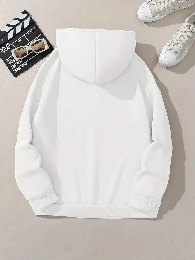 Leopar Detay New York Baskılı Oversize 3 İplik Kapüşonlu Sweat