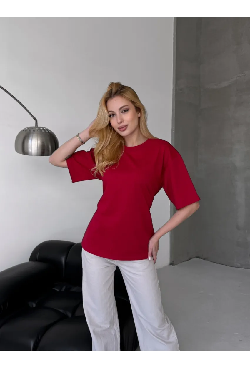 Arka Bağcıklı Belden Oturtmalı T-shirt