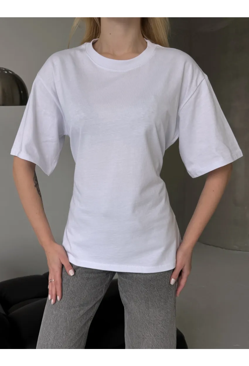 Arka Bağcıklı Belden Oturtmalı T-shirt