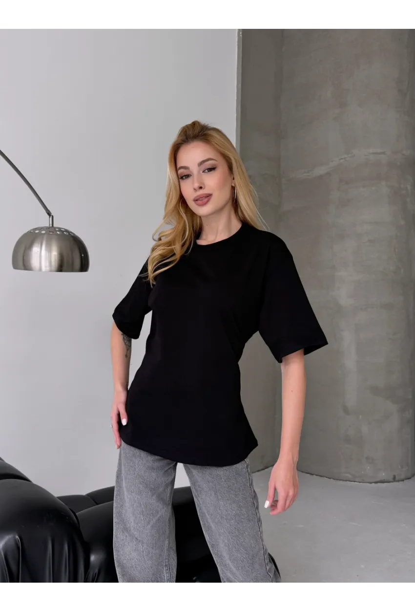 Arka Bağcıklı Belden Oturtmalı T-shirt