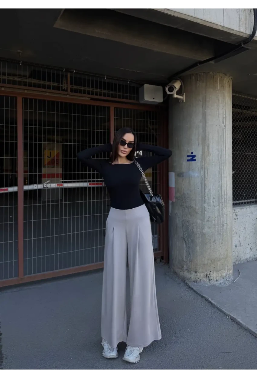 Cepli İspanyol Paça Modal Kumaş Pantolon