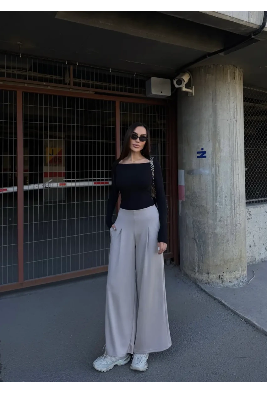 Cepli İspanyol Paça Modal Kumaş Pantolon