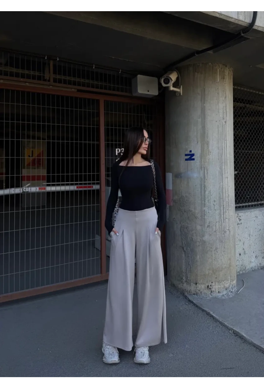 Cepli İspanyol Paça Modal Kumaş Pantolon