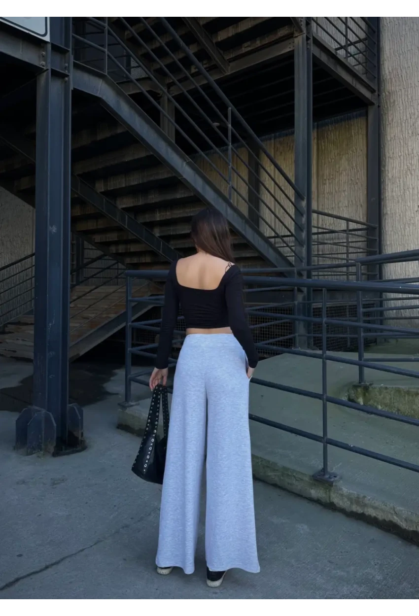 Cepli İspanyol Paça Modal Kumaş Pantolon