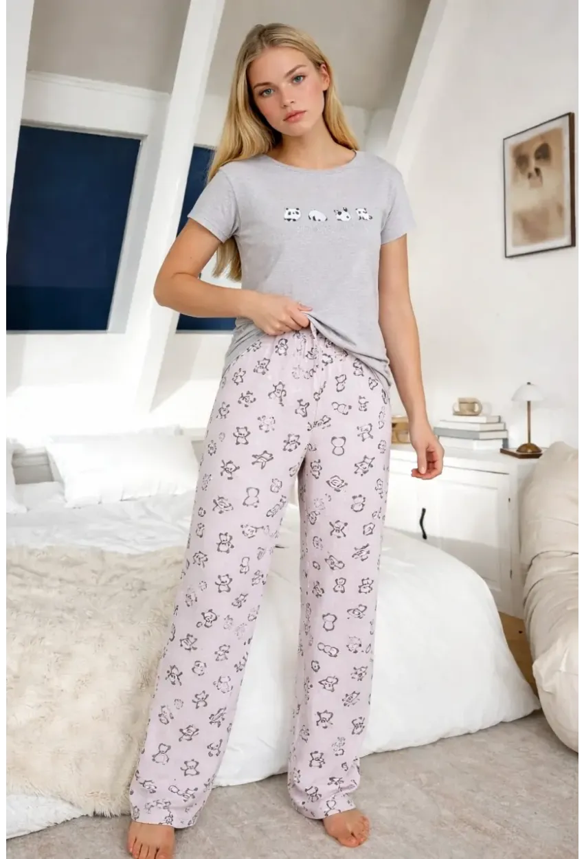 Kısa Kollu Konfor Pijama Takımı