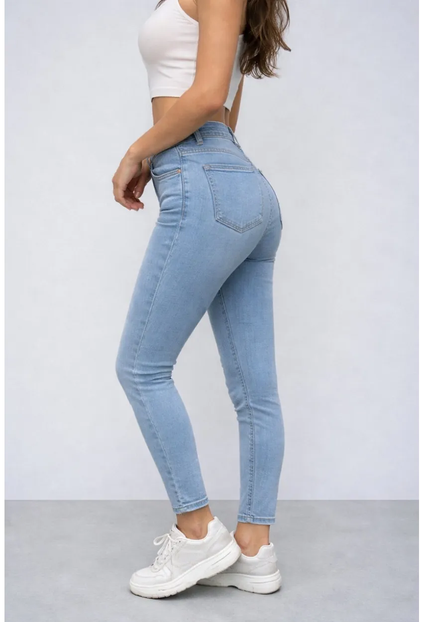 Esnek Dar Paça Jean Pantalon