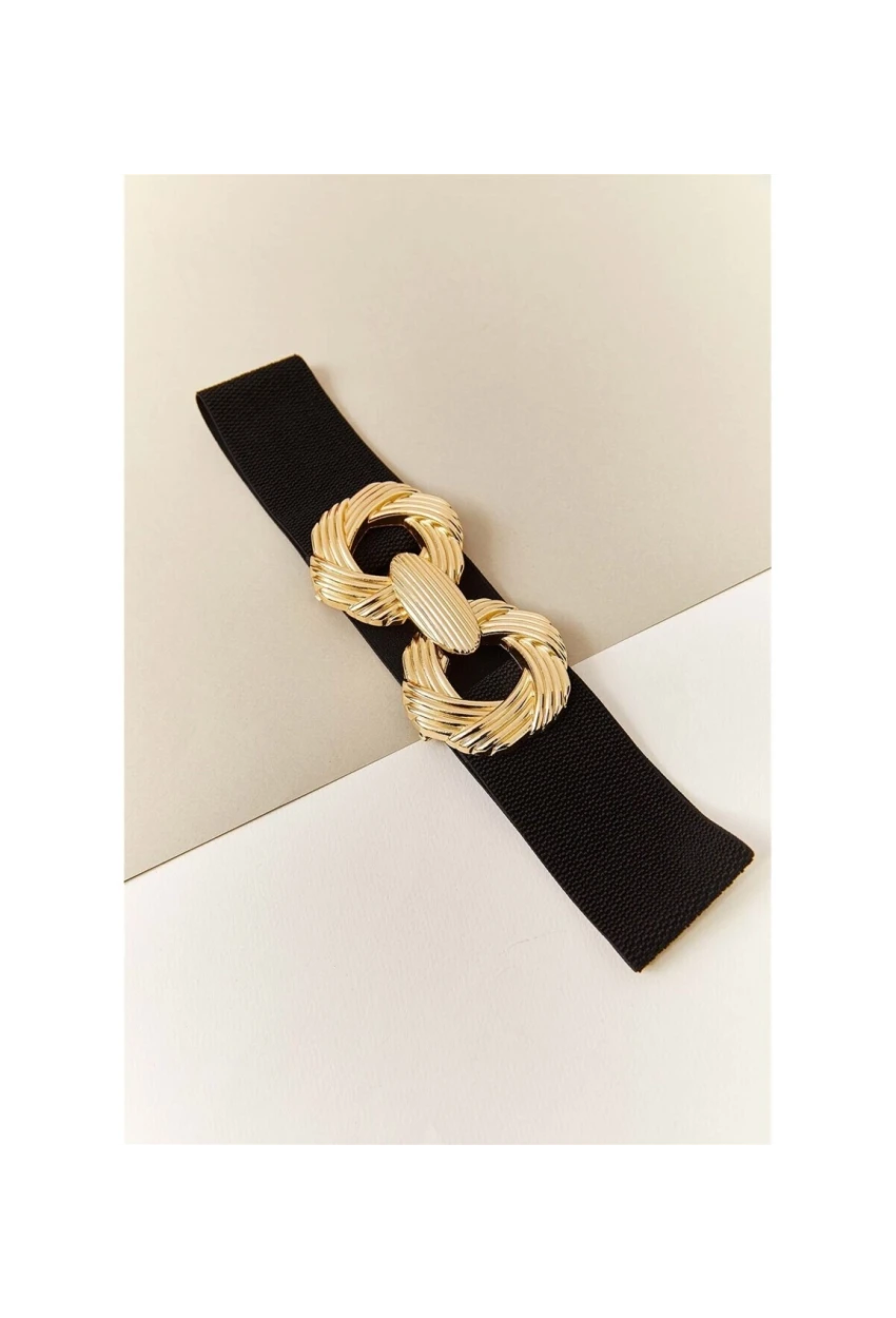 Kadın Burgu Tokalı Lastikli Kemer