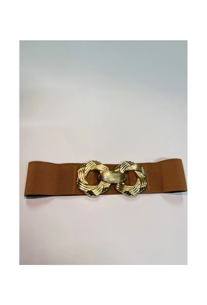 Kadın Burgu Tokalı Lastikli Kemer