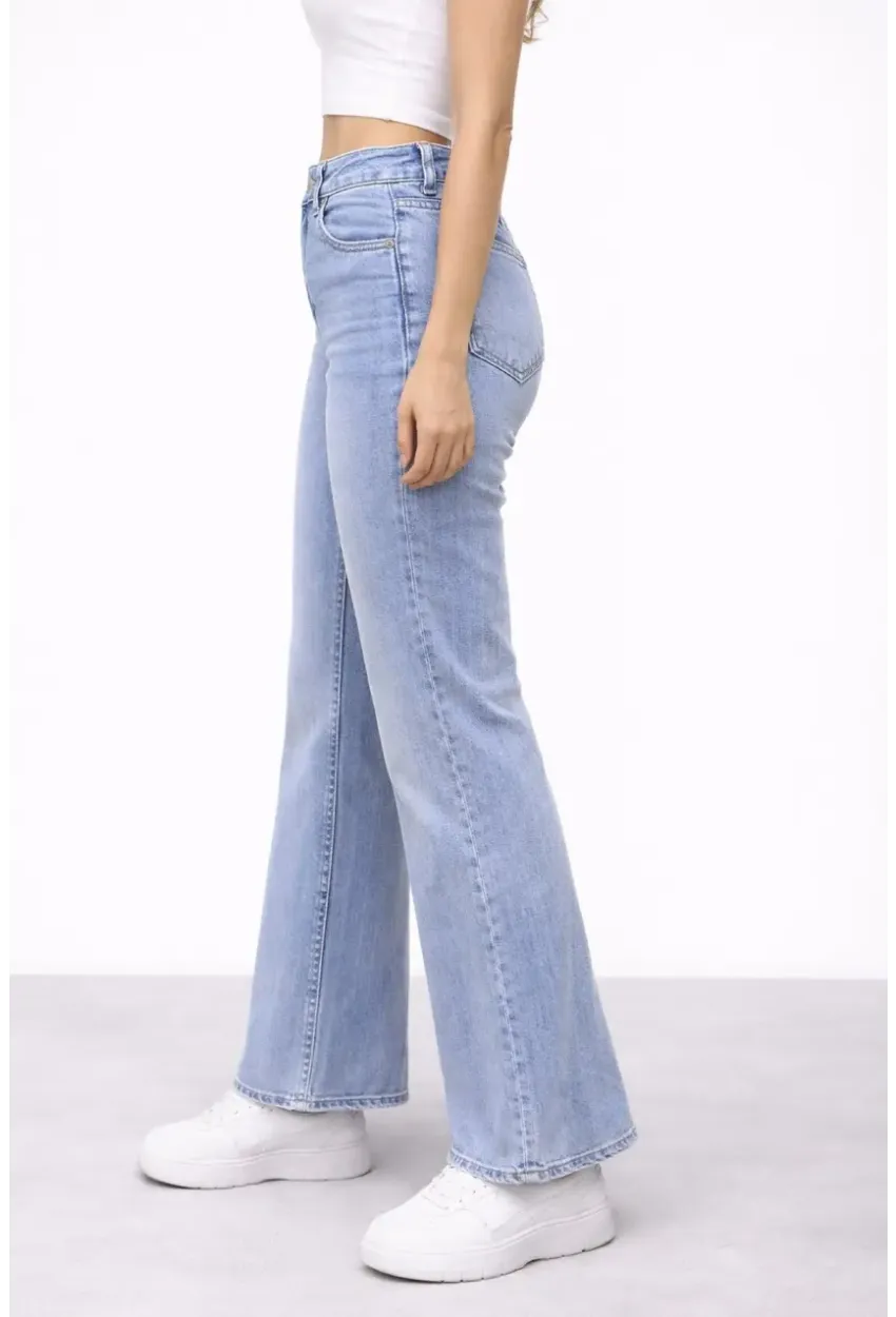 Kadın İspanyol Paça Esnek Jean