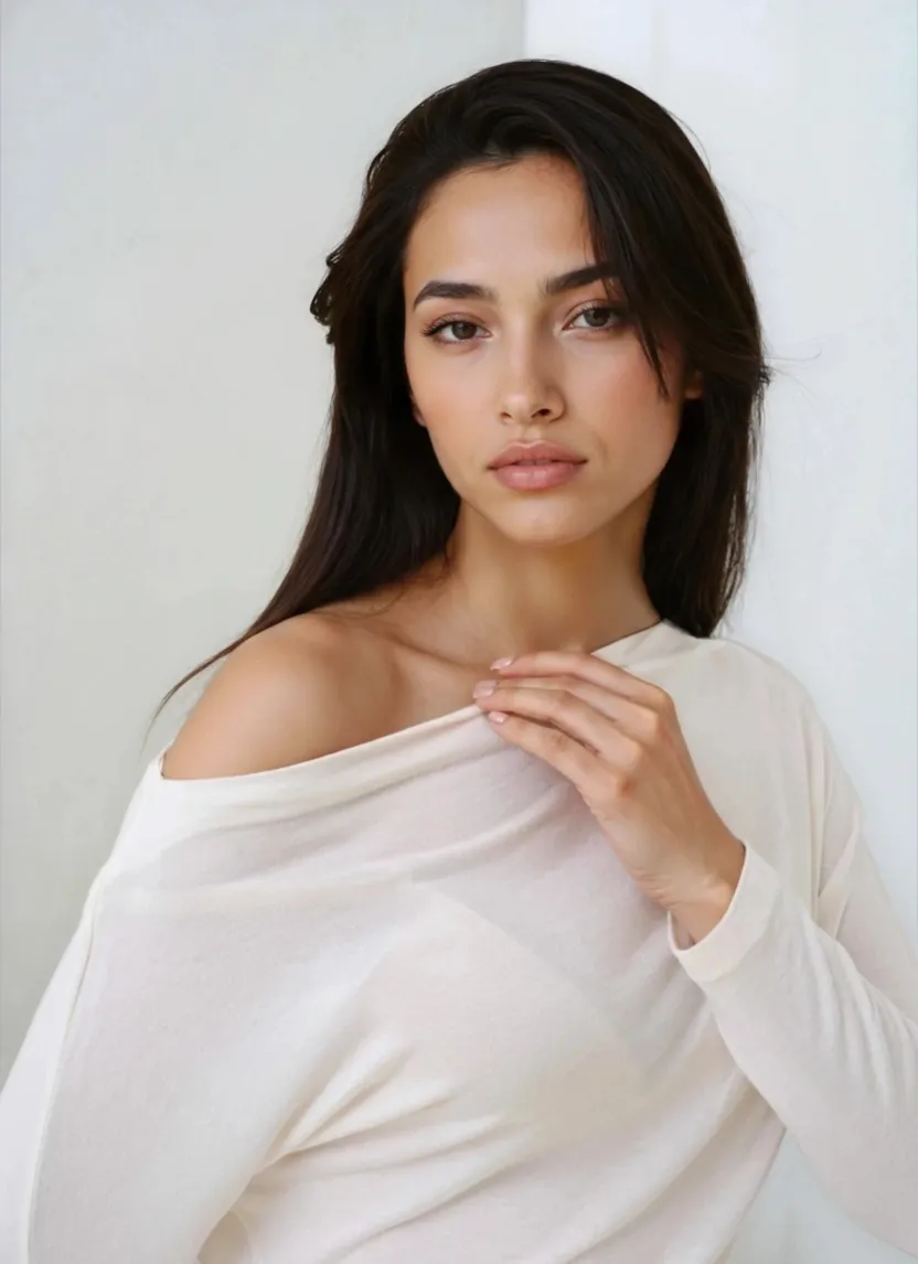 Kadın Kayık Yaka Yarasa Kol Lycralı Penye Bluz