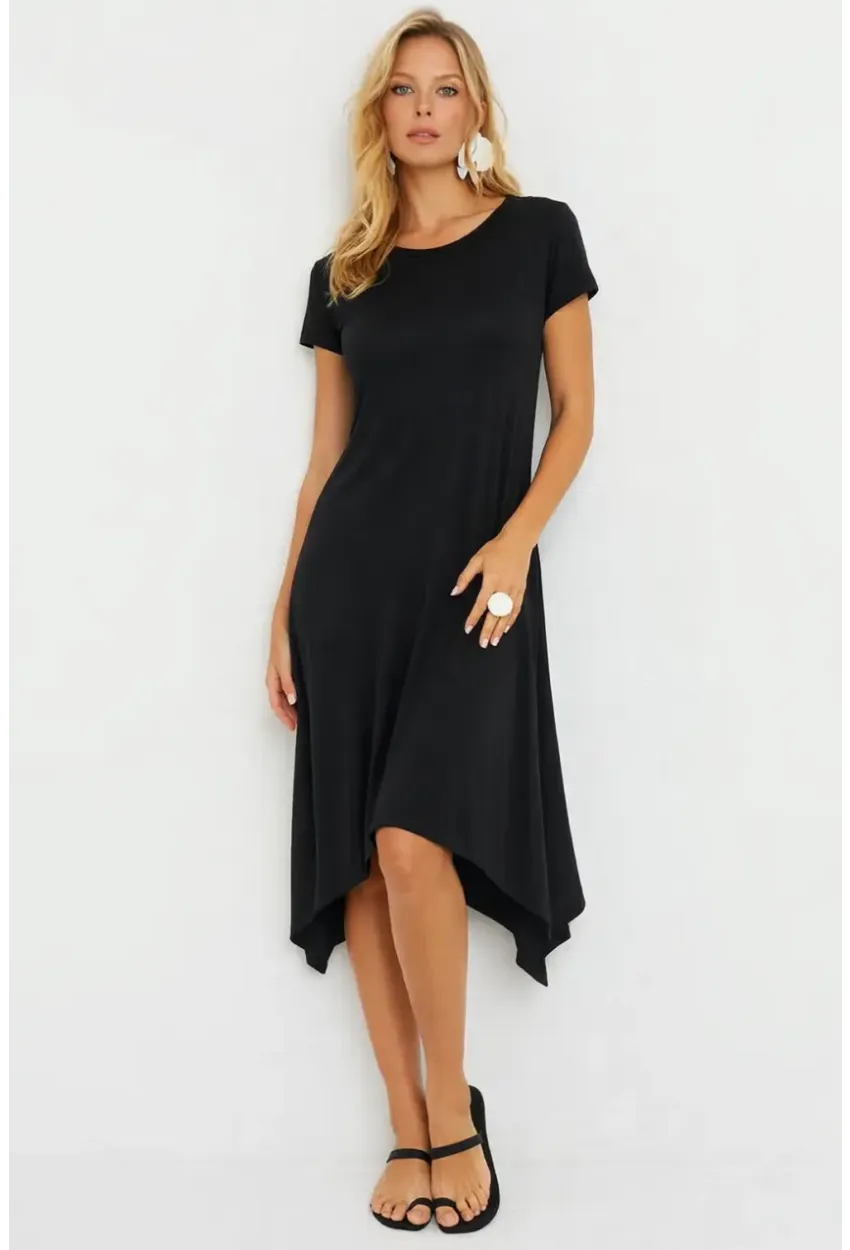 Kadın Siyah Tunik Elbise