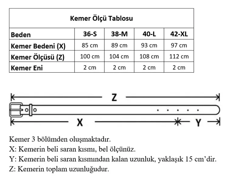 Kalın Kare Tokalı Siyah Kadın Kemeri