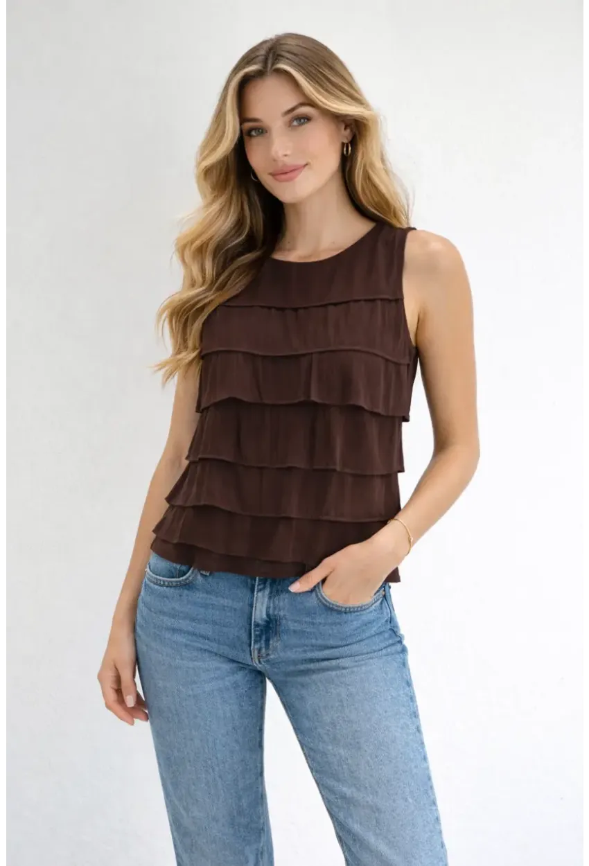 Kat Kat Fırfırlı Kolsuz Bluz – Şık & Feminen Yazlık Kadın Üst