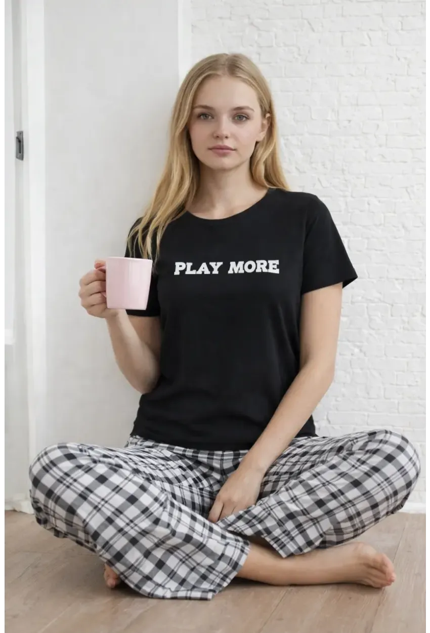 Kısa Kollu Konfor Pijama Takımı