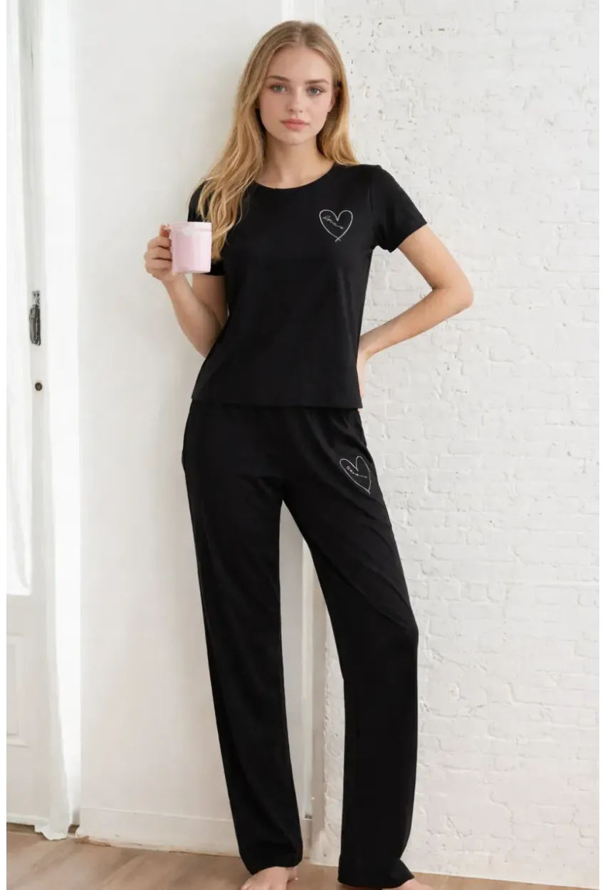 Kısa Kollu Konfor Pijama Takımı