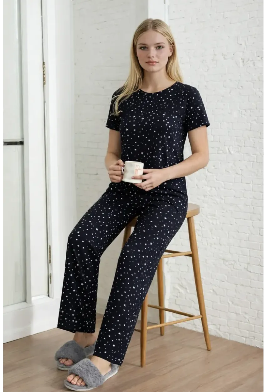 Kısa Kollu Konfor Pijama Takımı