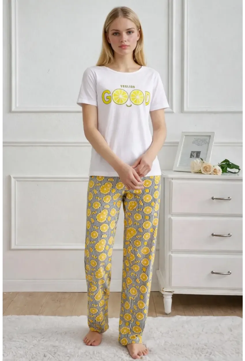 Kısa Kollu Konfor Pijama Takımı