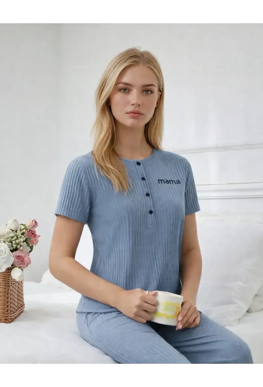 Kısa Kollu Konfor Pijama Takımı