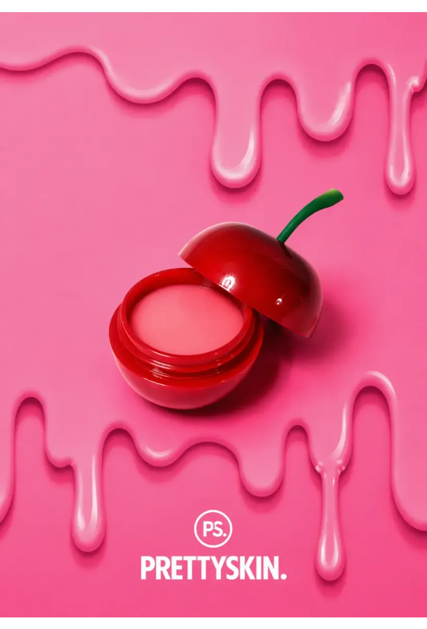 PRETTYSKIN Cherry Lip Balm 9 gr | Nemlendirici Kiraz Özlü Dudak Bakım Balmı