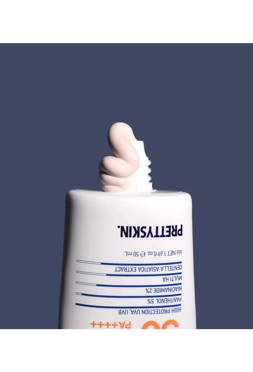 PRETTYSKIN Hydra Exosome B5 Oil Control Sun Cream SPF50+ PA++++ 50 ml | Karma Ciltler İçin Sebum Dengeleyici Güneş Kremi