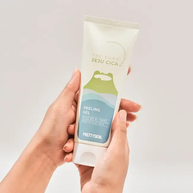PRETTYSKIN Jeju Cica Peeling Gel – Hassas ve Yağlı Ciltler İçin Yatıştırıcı Peeling 150ml