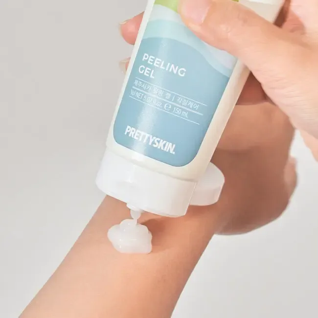 PRETTYSKIN Jeju Cica Peeling Gel – Hassas ve Yağlı Ciltler İçin Yatıştırıcı Peeling 150ml