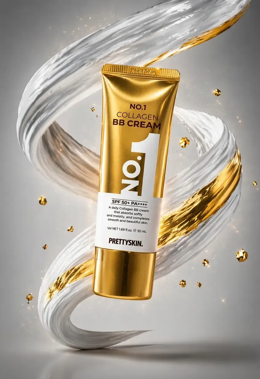 PRETTYSKIN No.1 Collagen BB Cream SPF50+ PA++++ 50 ml | Kolajen İçerikli Kapatıcı ve Nemlendirici BB Krem