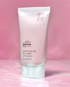 PRETTYSKIN Pink Tone Up Sun Cream SPF50+ PA++++ 50 ml | Pembe Tone Up Etkili Aydınlatıcı Güneş Kremi