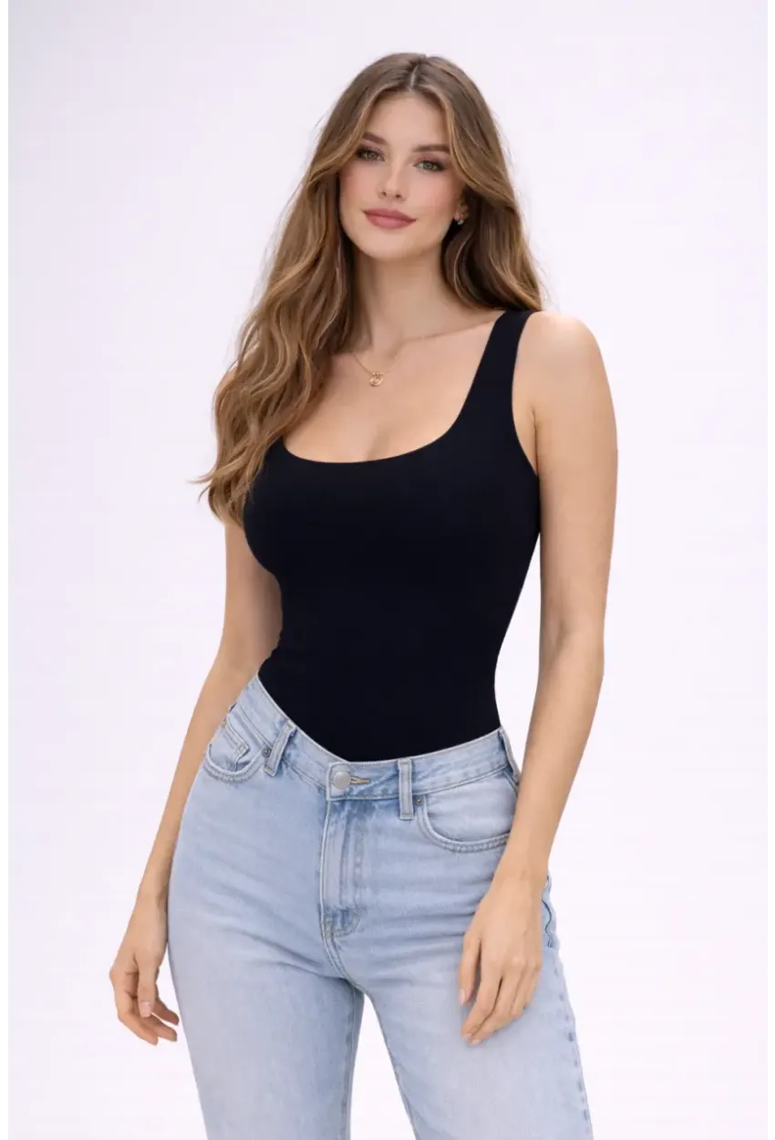 Siyah Basic Çıtçıtlı Body – Esnek Kumaş, Atlet Kesim, Günlük Şıklık