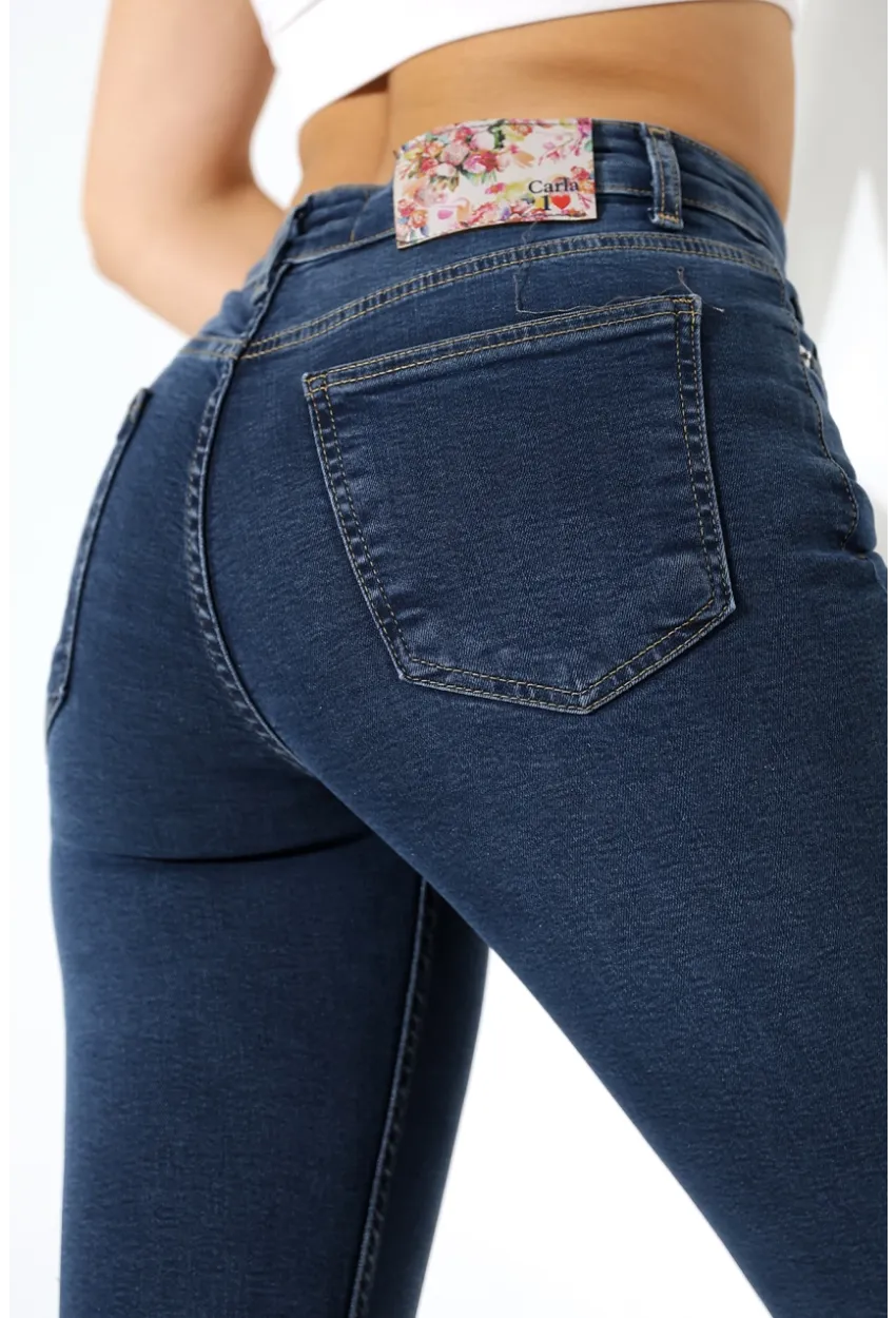 Yüksek Bel Skinny Jean Pantolon