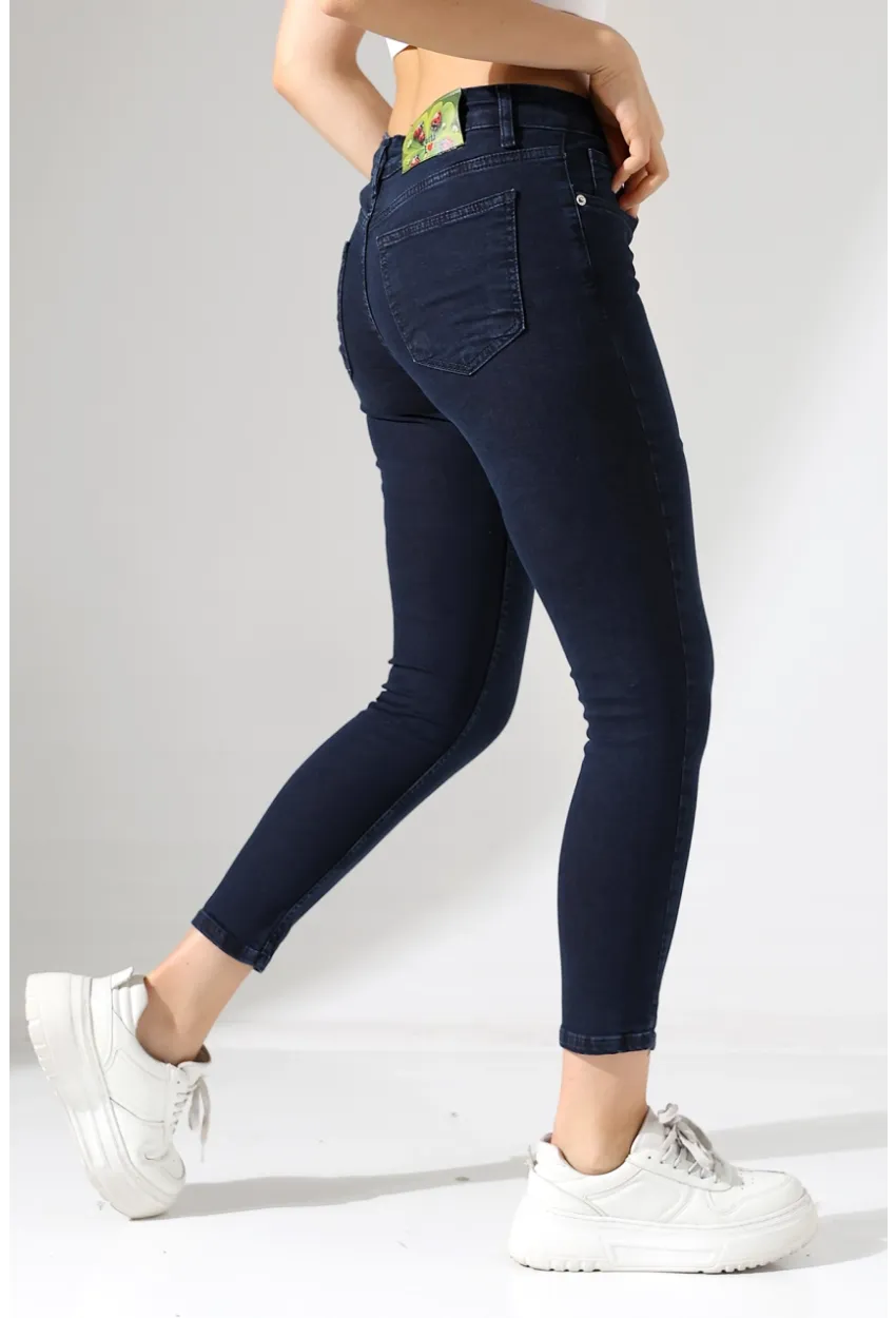 Yüksek Bel Toparlayıcı Skinny Fit Jean Pantolon