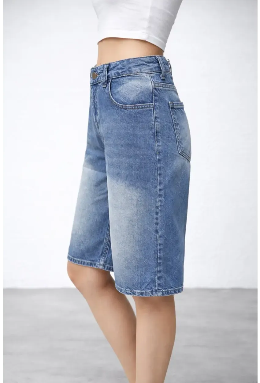 Mavi Bermuda Jean