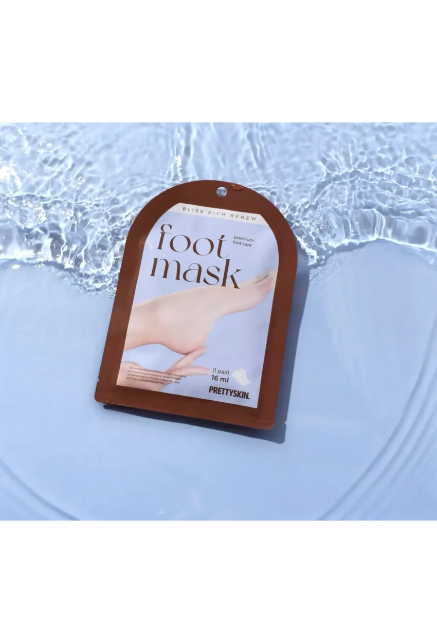PRETTYSKIN Bliss Rich Renew Foot Mask 16 ml | Nemlendirici Ayak Bakım Maskesi 3lü Set