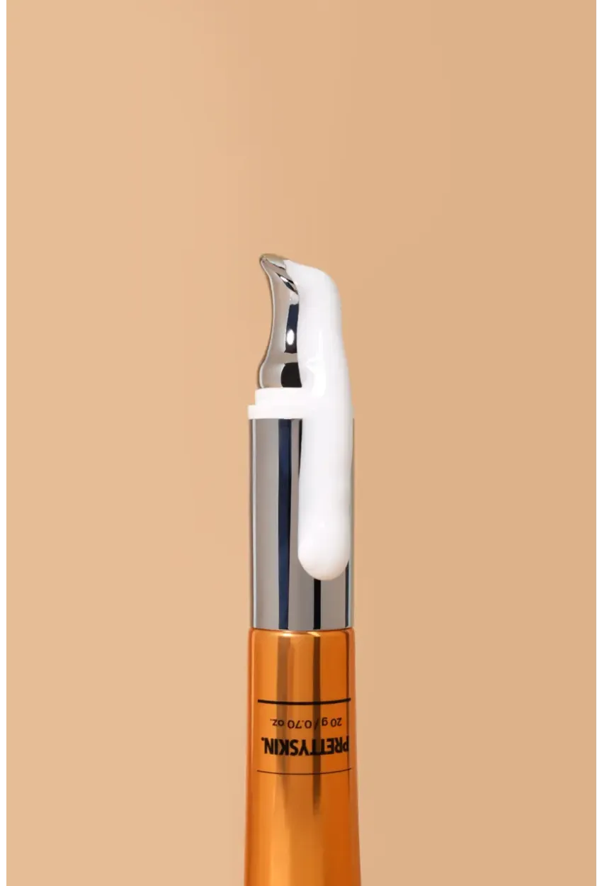 PRETTYSKIN Glutathione TX1 Vita Eye Cream 20 g | Soğutucu Titreşimli Aplikatör Aydınlatıcı ve Kırışıklık Karşıtı Göz Çevresi Kremi
