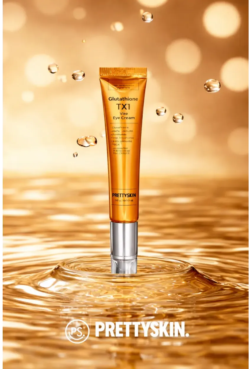 PRETTYSKIN Glutathione TX1 Vita Eye Cream 20 g | Soğutucu Titreşimli Aplikatör Aydınlatıcı ve Kırışıklık Karşıtı Göz Çevresi Kremi