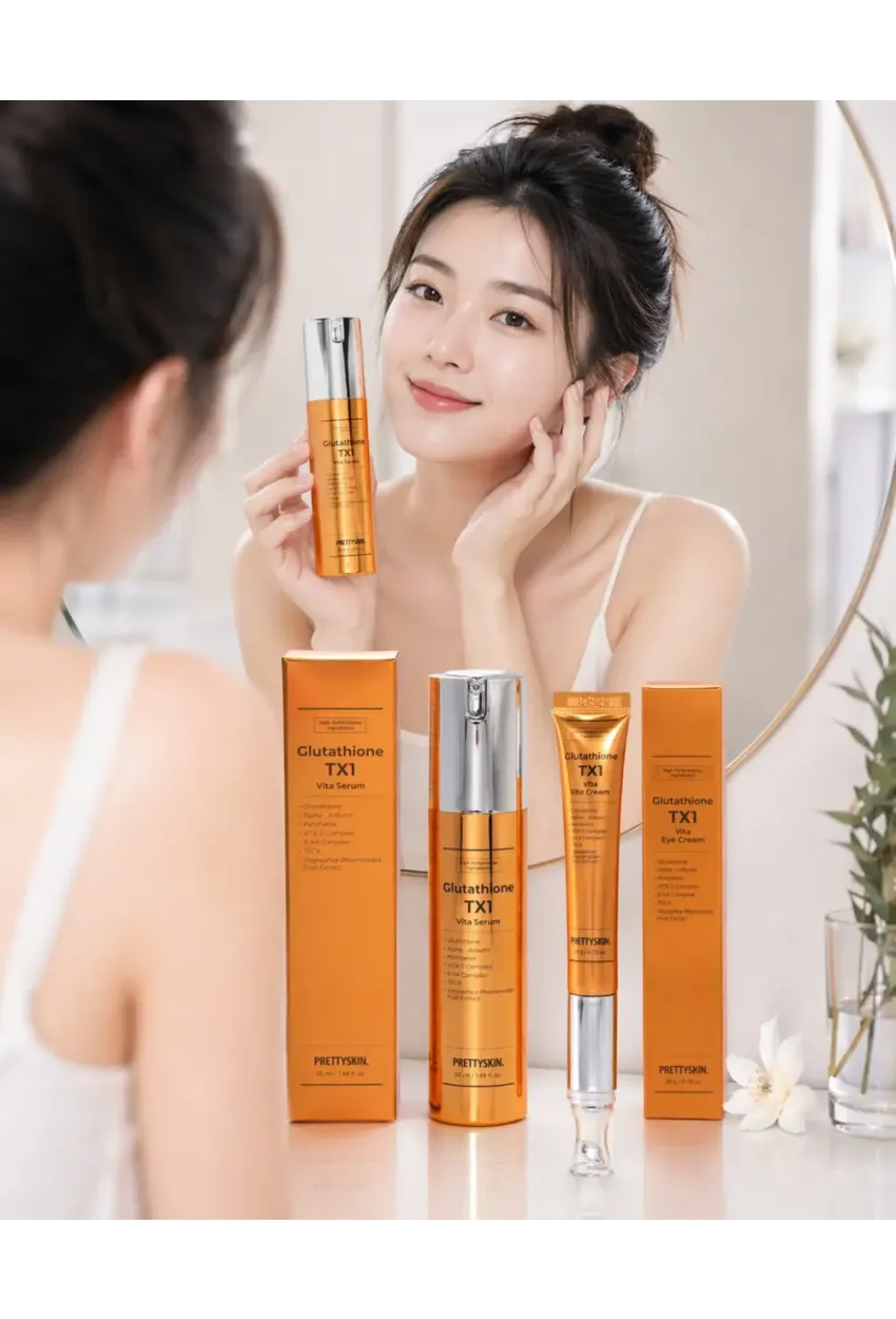 PRETTYSKIN Glutathione TX1 Vita Eye Cream & Glutathione TX1 Vita Serum