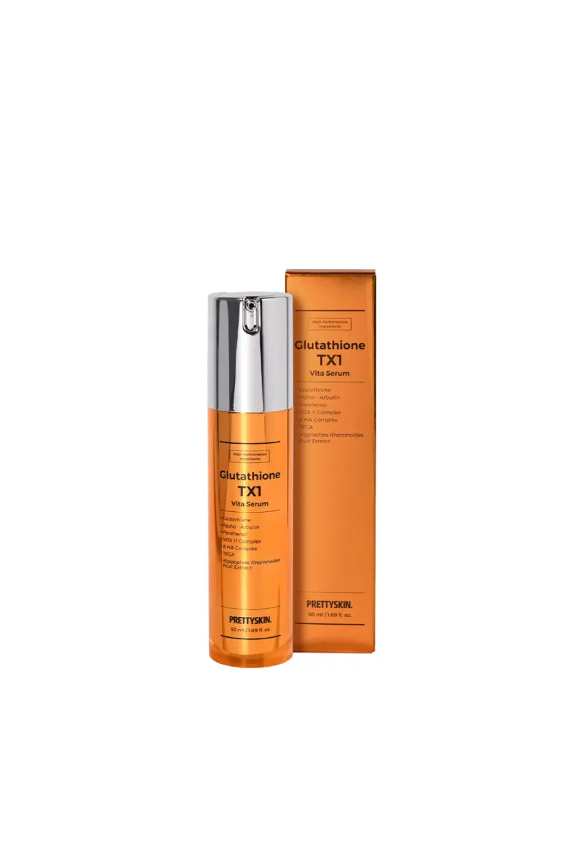 PRETTYSKIN Glutathione TX1 Vita Serum 50 ml | Aydınlatıcı ve Leke Karşıtı Cilt Serumu