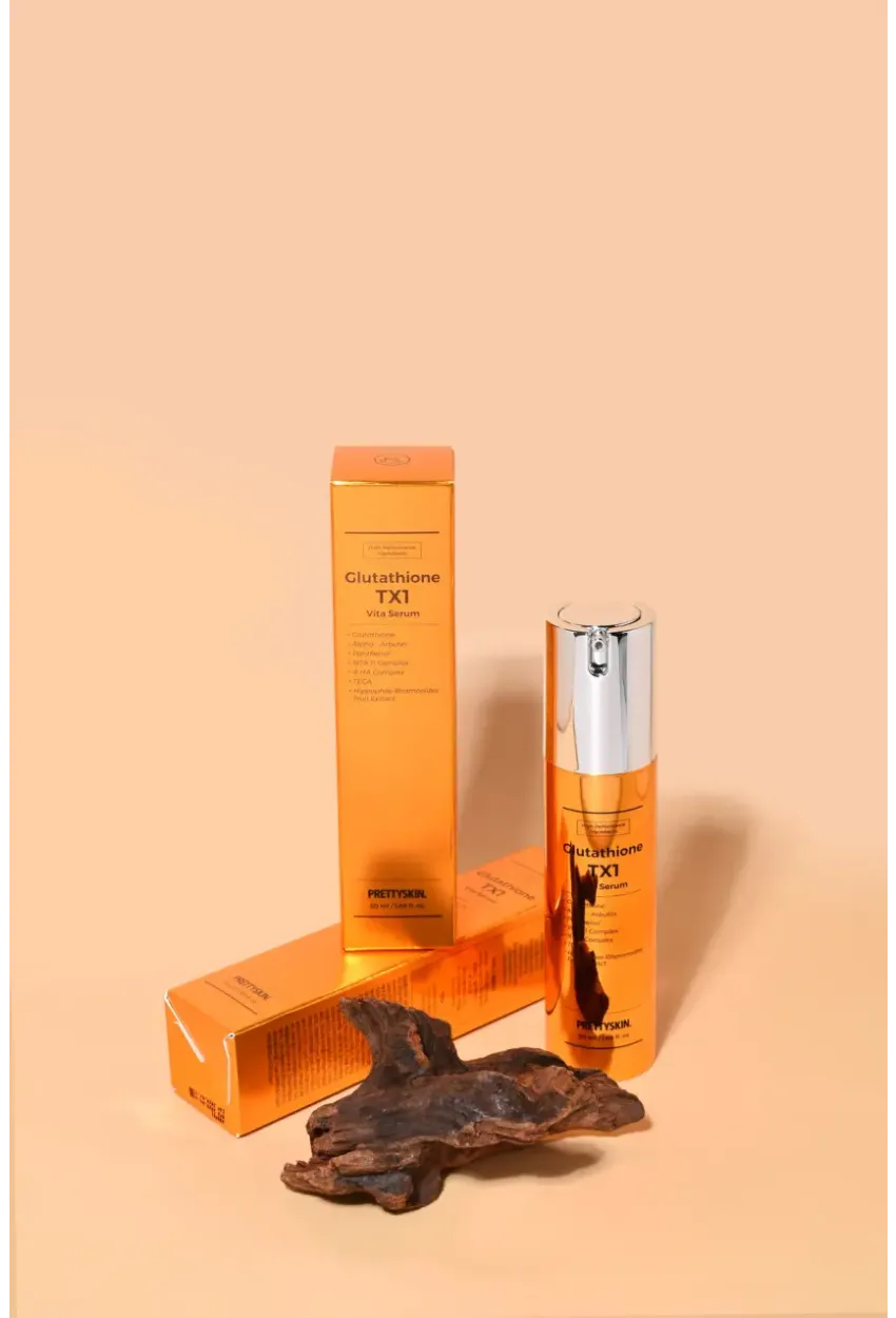 PRETTYSKIN Glutathione TX1 Vita Serum 50 ml | Aydınlatıcı ve Leke Karşıtı Cilt Serumu