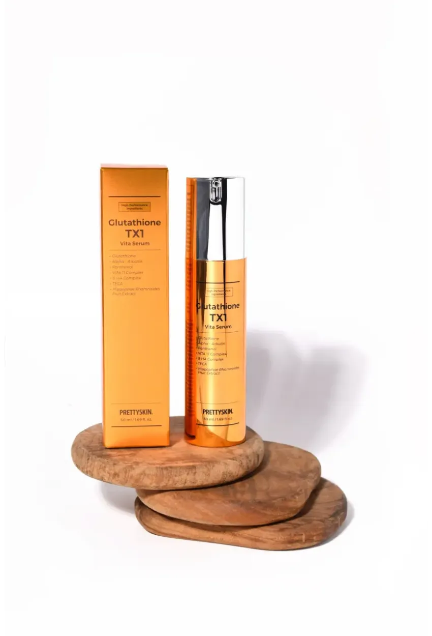 PRETTYSKIN Glutathione TX1 Vita Serum 50 ml | Aydınlatıcı ve Leke Karşıtı Cilt Serumu