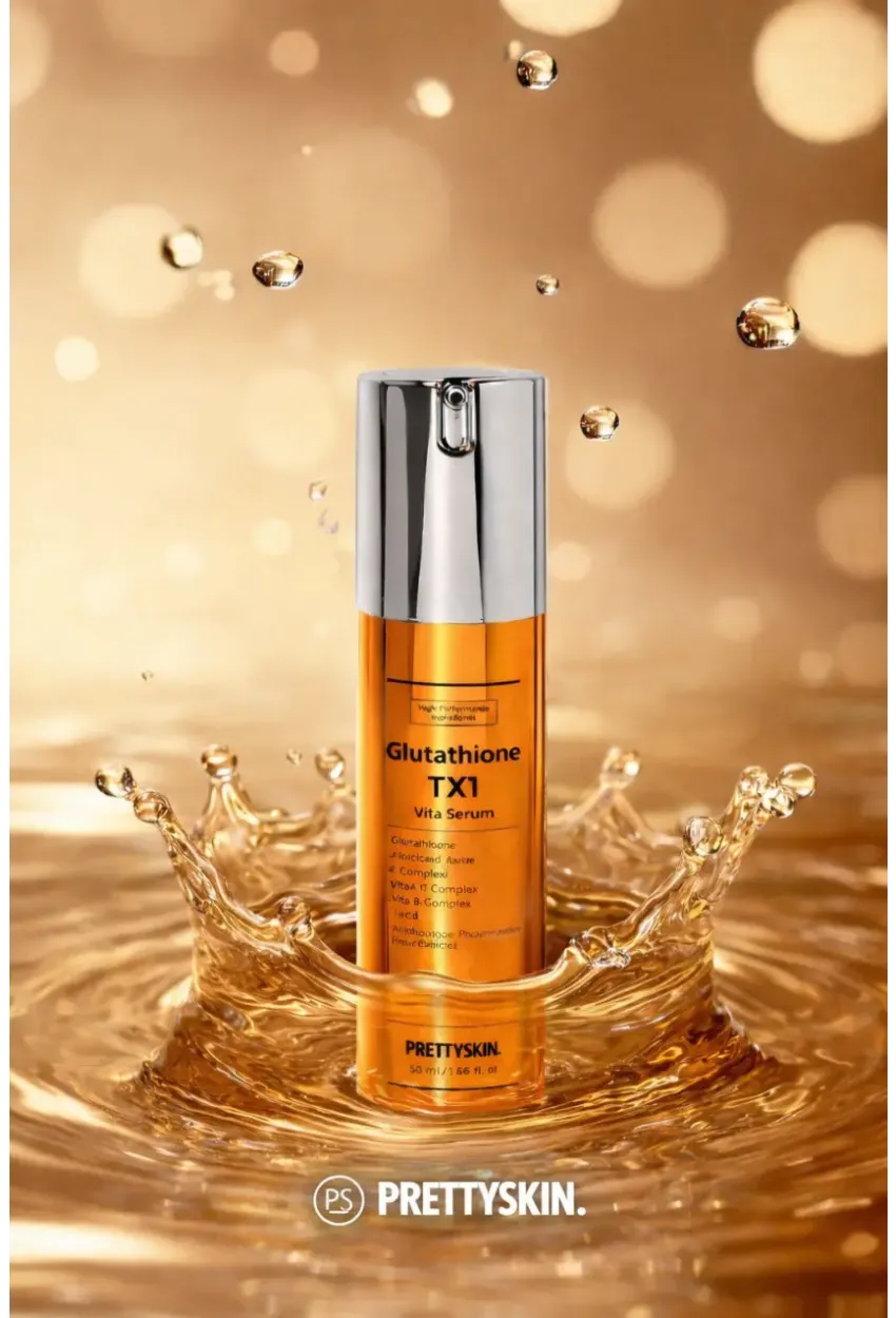 PRETTYSKIN Glutathione TX1 Vita Serum 50 ml | Aydınlatıcı ve Leke Karşıtı Cilt Serumu