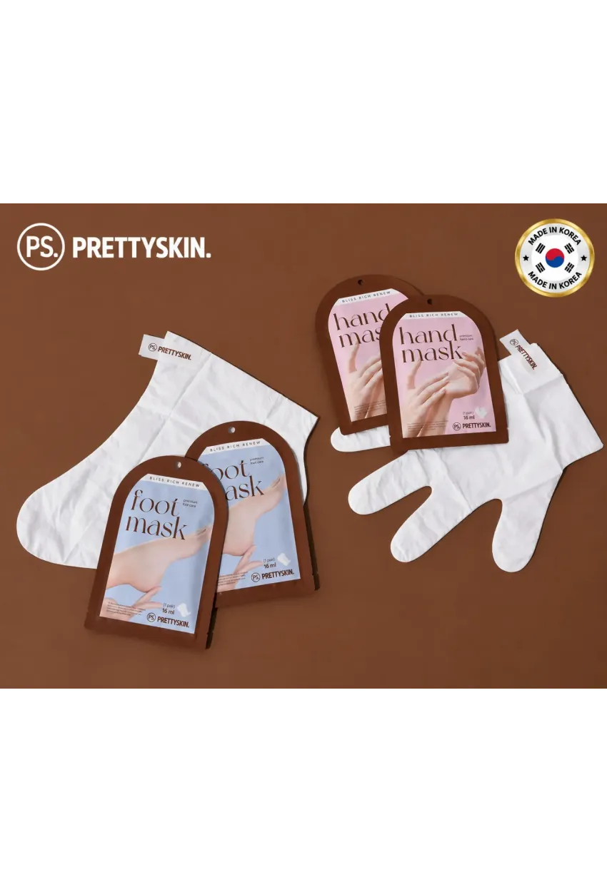 PS PRETTYSKIN Bliss Rich Renew Nemlendirici El Bakım Maskesi ve Nemlendirici Ayak Bakım Maskesi