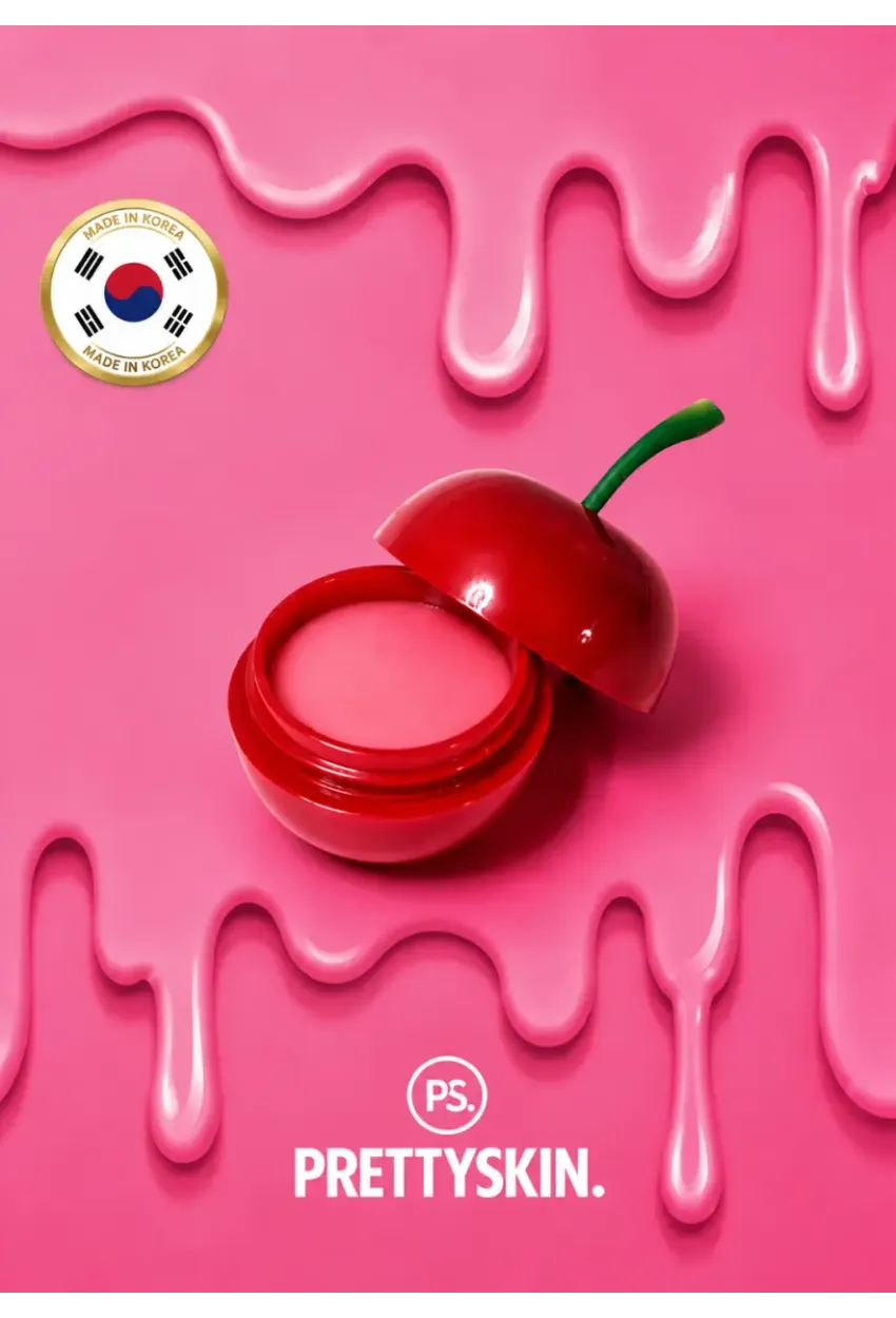 PS PRETTYSKIN Cherry Lip Balm 9 gr | Nemlendirici Kiraz Özlü Dudak Bakım Balmı
