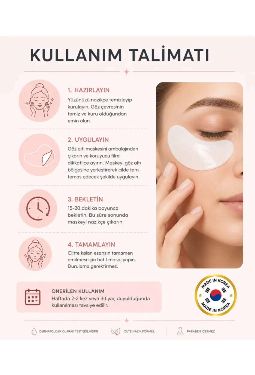 PS PRETTYSKIN Collagen Eye Patch  | Kolajen Göz Altı Maskesi 5li Set