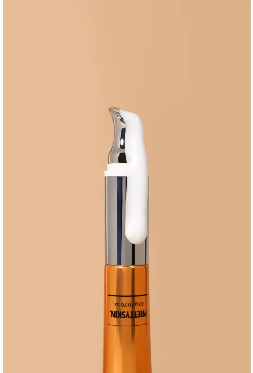 PS PRETTYSKIN Glutathione TX1 Vita Eye Cream 20 g | Soğutucu Titreşimli Aplikatör Aydınlatıcı ve Kırışıklık Karşıtı Göz Çevresi Kremi