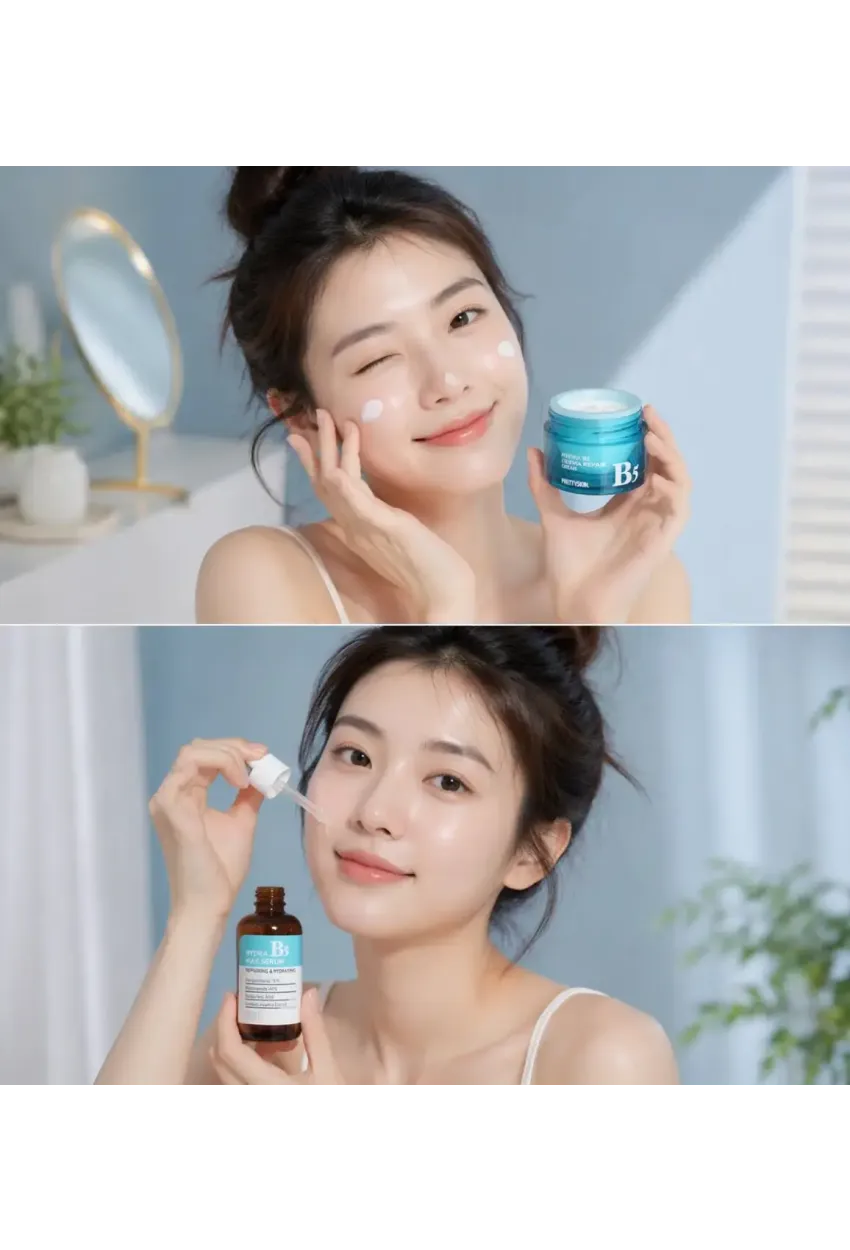 PS PRETTYSKIN Hydra B5 Derma Repair Cream & Hydra B5 Max Serum