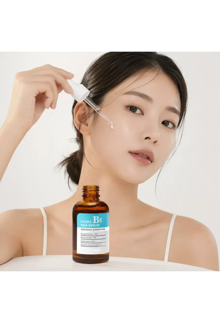 PS PRETTYSKIN Hydra B5 Max Serum 50 ml | Niacinamide %10 & Panthenol %10 Nemlendirici Leke Karşıtı Yüz Serumu