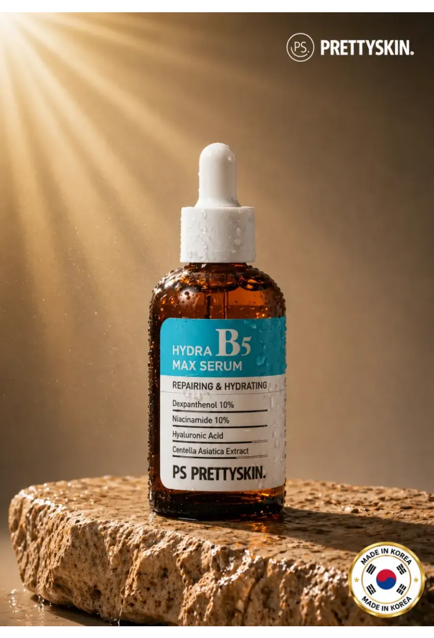 PS PRETTYSKIN Hydra B5 Max Serum 50 ml | Niacinamide %10 & Panthenol %10 Nemlendirici Leke Karşıtı Yüz Serumu
