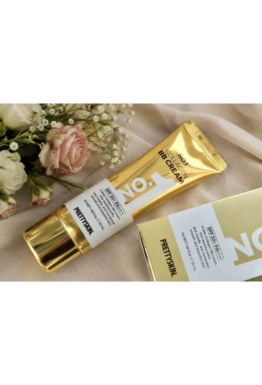 PS PRETTYSKIN No.1 Collagen BB Cream SPF50+ PA++++ 50 ml | Kolajen İçerikli Kapatıcı ve Nemlendirici BB Krem
